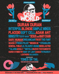 Gary Numan Cruel World Festival 2023 Artwork